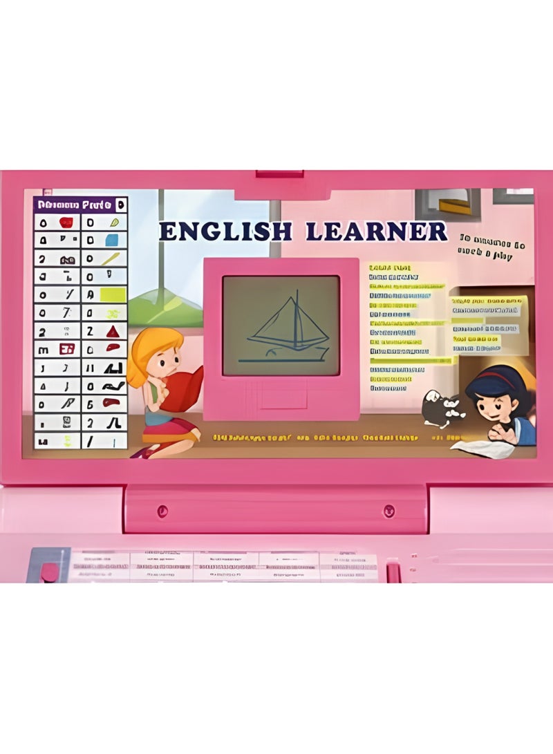 TOY GARDEN Kids Learning Tablet Laptop Toy with Interactive Buttons Sound and Light – Pretend Educational Computer for Boys and Girls ABC Numbers Music Early Learning Birthday Gift - Image 4