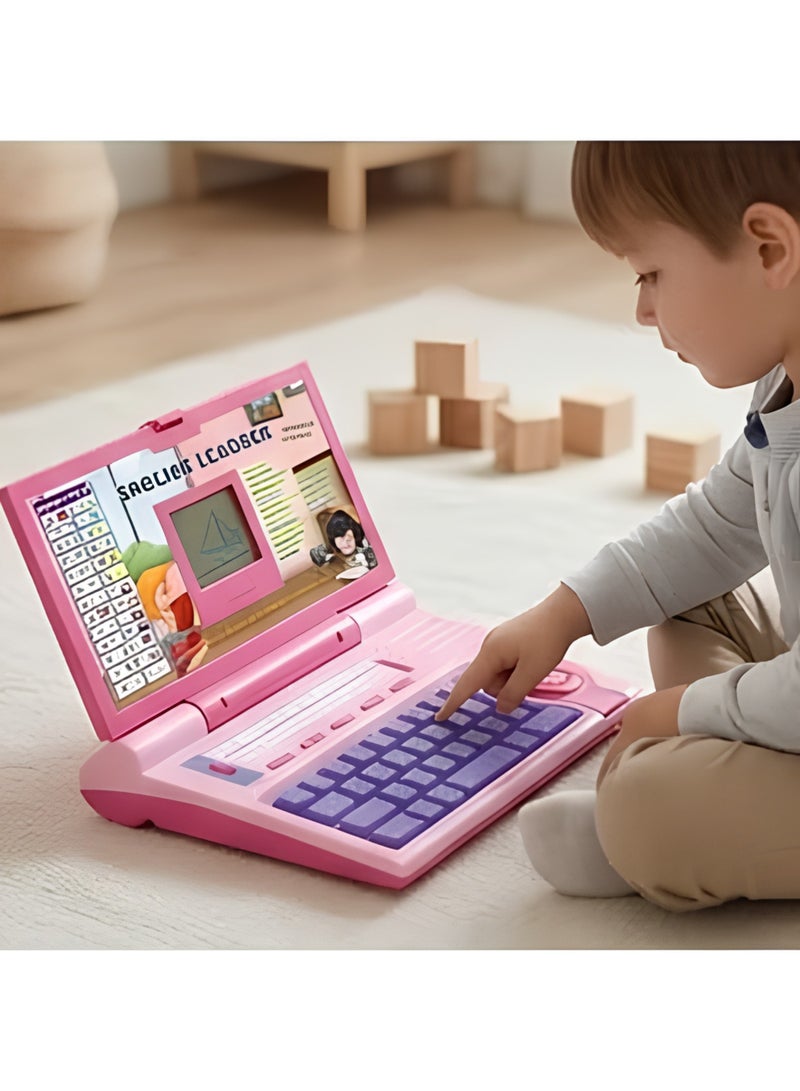 TOY GARDEN Kids Learning Tablet Laptop Toy with Interactive Buttons Sound and Light – Pretend Educational Computer for Boys and Girls ABC Numbers Music Early Learning Birthday Gift - Image 5
