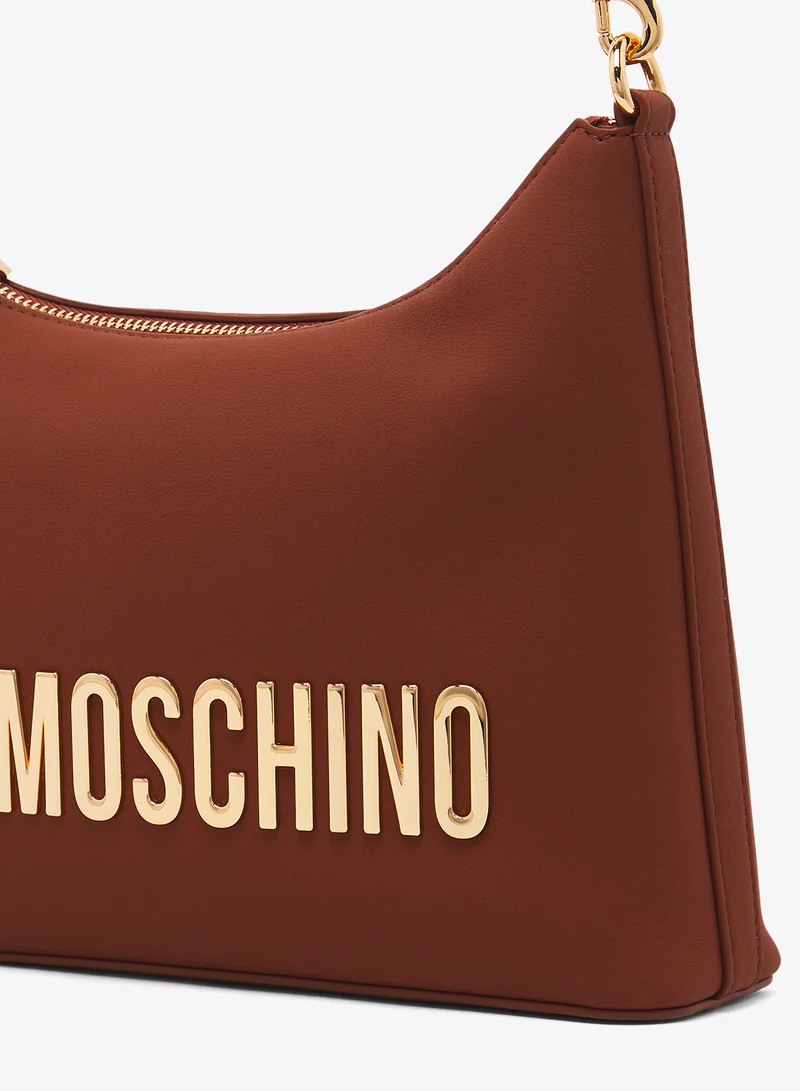 Love Moschino logo top handle zip through sholder bag