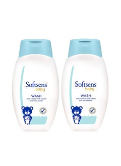 Softsens Baby Tear Free Baby Wash With Natural Milk Cream & Shea Butter (200Ml X Pack Of 2)  - Image 1