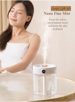 Perfin 2L Air Humidifier with humidity display，Cool Mist Humidifier  3 adjustment modes Humidifier with Night Light Function, lasts 20hs  - Image 2