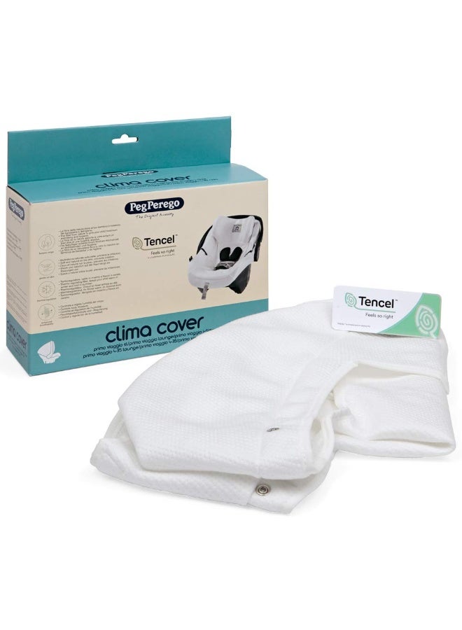 Peg Perego Primo Viaggio 4-35 Infant Car Seat Clima Cover - Accessory - White-Compatible with Any Primo Viaggio Infant car seat - Image 4
