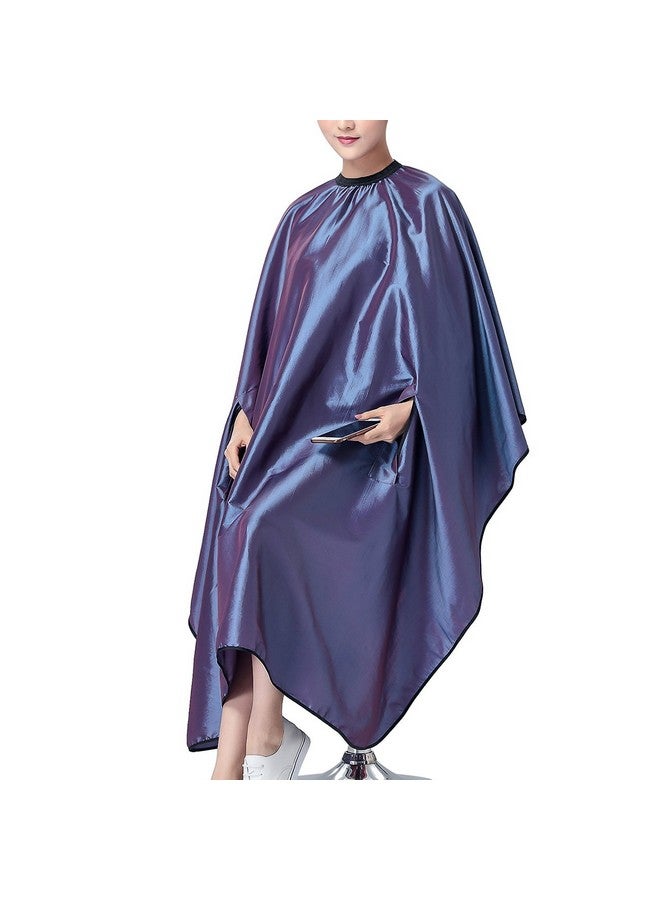 OLizee OLizee Hair Cut Hairdressing Cape Cloth Apron Stretch Out Hand Waterproof Salon Barber Gown 57 x 63", (Purple)  - Image 1