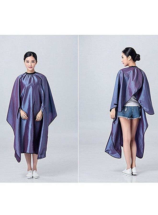 OLizee OLizee Hair Cut Hairdressing Cape Cloth Apron Stretch Out Hand Waterproof Salon Barber Gown 57 x 63", (Purple)  - Image 2