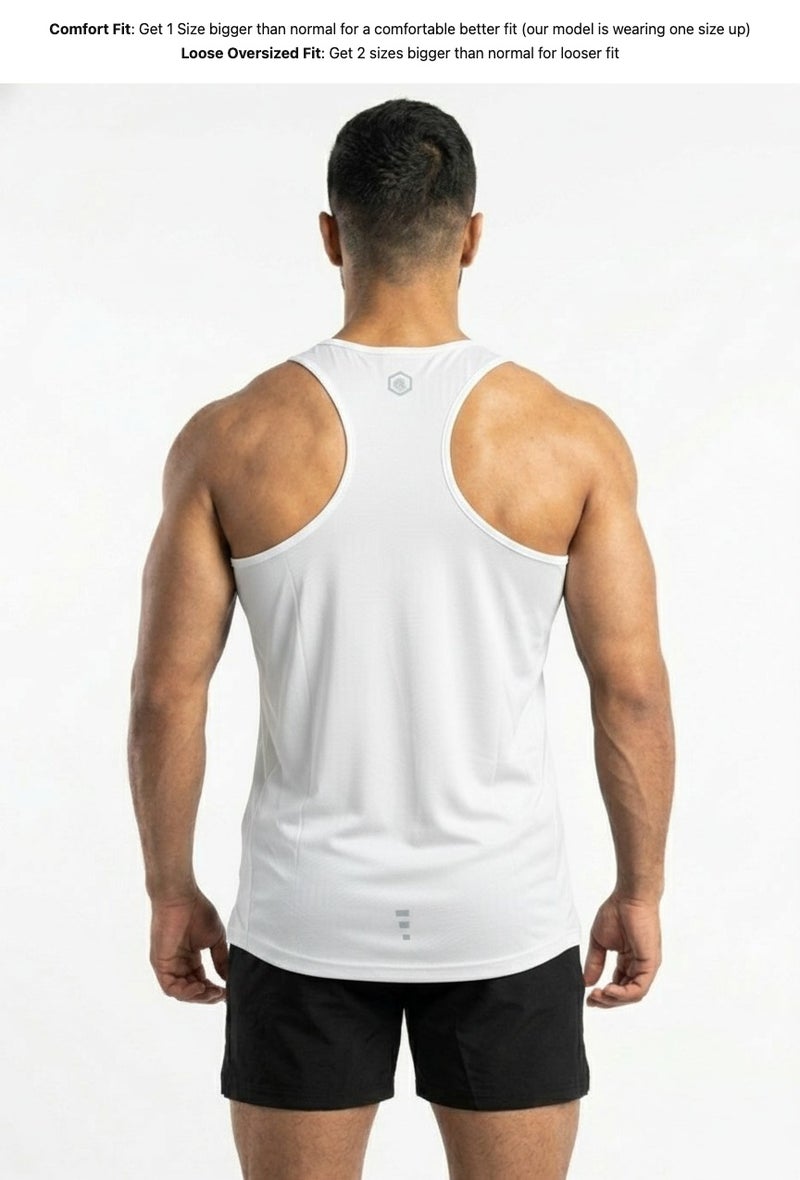 بريما إيس رجالي Tank Top عشاق الجيم White - Image 2