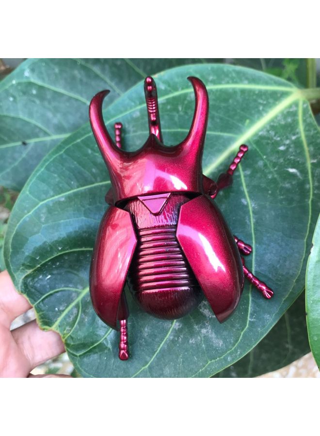Creative Coil Chain Simulation Fighting Beetle Bees Ladybug Scarab Mono Fairy Insect Model Educational Toys-Color:Golden Scarab (37g)  - Image 5
