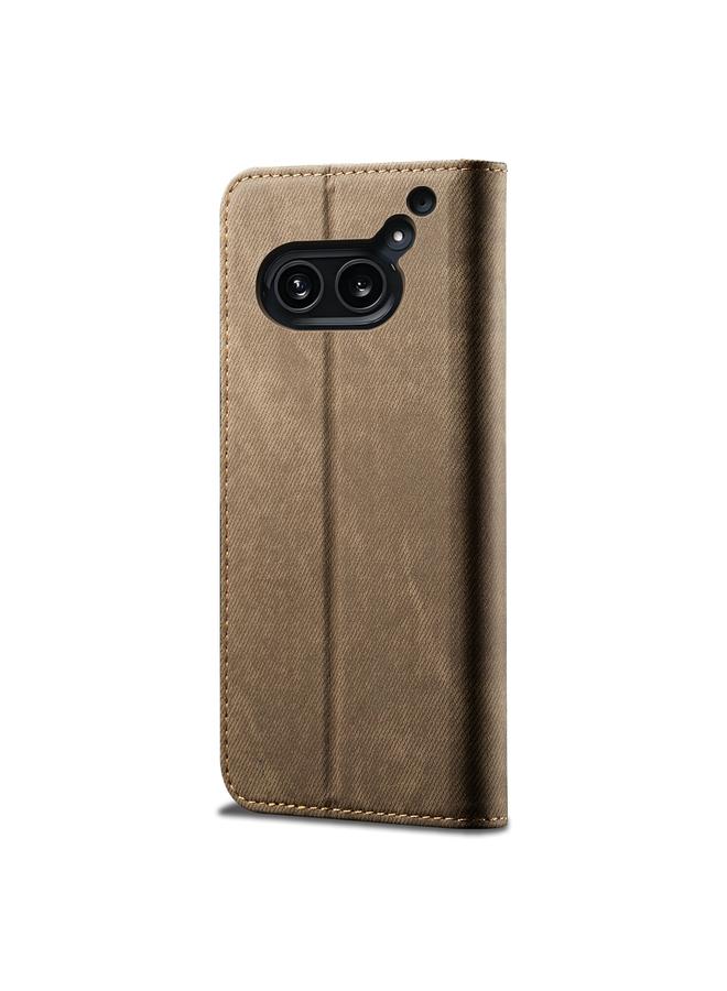 S-TOP Case For Nothing Phone 2A Denim Texture Casual Style Flip Leather Case - Image 4
