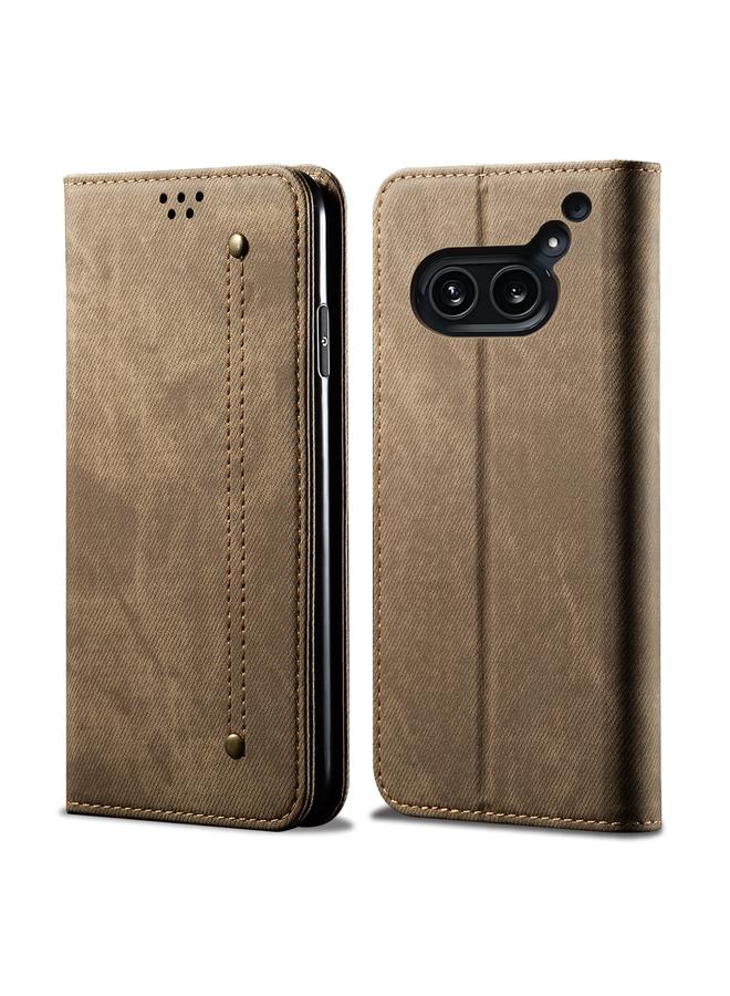 S-TOP Case For Nothing Phone 2A Denim Texture Casual Style Flip Leather Case - Image 1