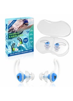 Hearprotek [2 Pairs] Swimmer Ear Plugs, Custom-fit Water Protection Adult Swimming Earplugs for Swimmers, Pool, Shower, Bathing and Other Water Sports  - Image 1