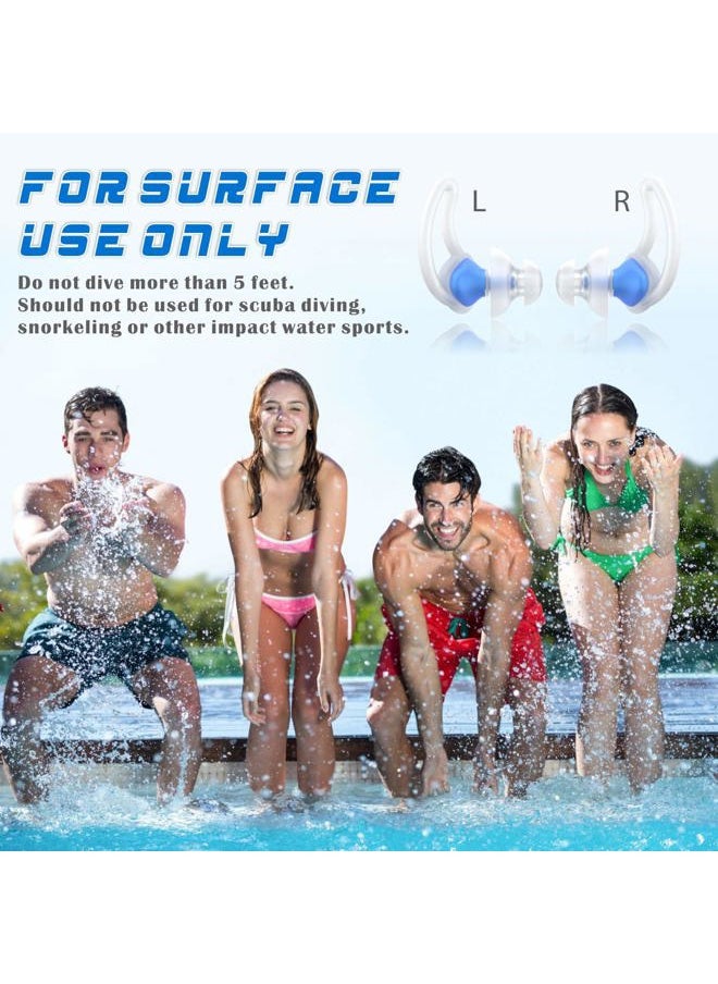 Hearprotek - [2 Pairs] Swimmer Ear Plugs, Custom-fit Water Protection Adult Swimming Earplugs for Swimmers, Pool, Shower, Bathing and Other Water Sports - Image 1