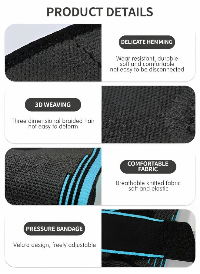 GROIC - 1 Pair Elbow Brace with Strap, Elbow Compression Sleeve, With Adjustable Strap for Weightlifting, Arthritis, Workouts, Reduce Joint Pain During Fitness Activity (Large) - Image 1