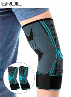 GROIC 1 Pair Elbow Brace with Strap, Elbow Compression Sleeve, With Adjustable Strap for Weightlifting, Arthritis, Workouts, Reduce Joint Pain During Fitness Activity (Large)  - Image 1