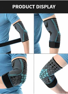 GROIC 1 Pair Elbow Brace with Strap, Elbow Compression Sleeve, With Adjustable Strap for Weightlifting, Arthritis, Workouts, Reduce Joint Pain During Fitness Activity (Large)  - Image 4