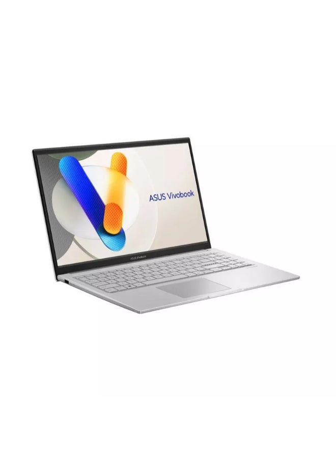 أسوس لابتوب Vivobook 15 بشاشة 15.6 بوصة عالية الدقة بالكامل (1920×1080) بتردد 60 هرتز، معالج Intel Core 5 120U، ذاكرة وصول عشوائي 16 جيجابايت DDR5، قرص صلب SSD بسعة 512 جيجابايت، معالج رسومات Intel UHD، نظام التشغيل Windows 11، يدعم اللغتين الإنجليزية والعربية، لون فضي أنيق الإنجليزية/العربية فضي أنيق - Image 4