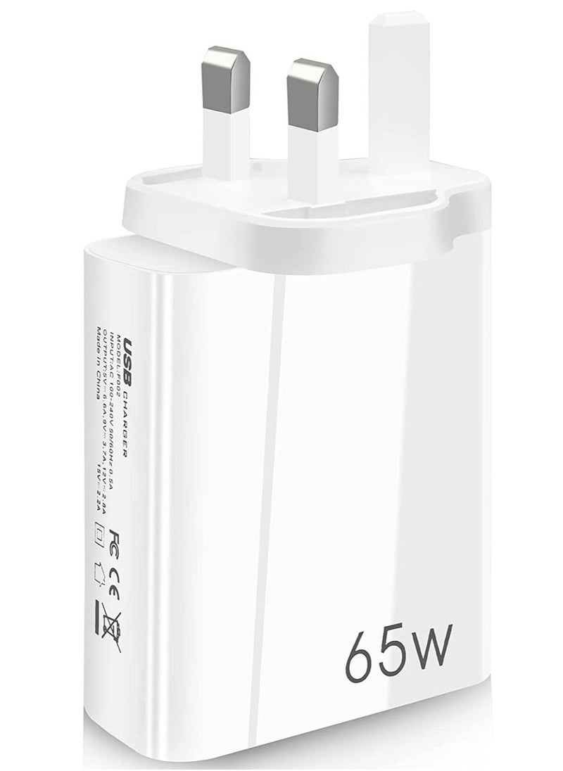 Gravity USB C Plug,Charger Type C 65W USB C Fast iphone Charger,PD3.0 Type C Super Fast Charger Wall Plug,Dual Port USB Plug Charger for iPhone, Cell Phones, Mobile Power Bank,iPad,Tablets, Headphones,etc - Image 3