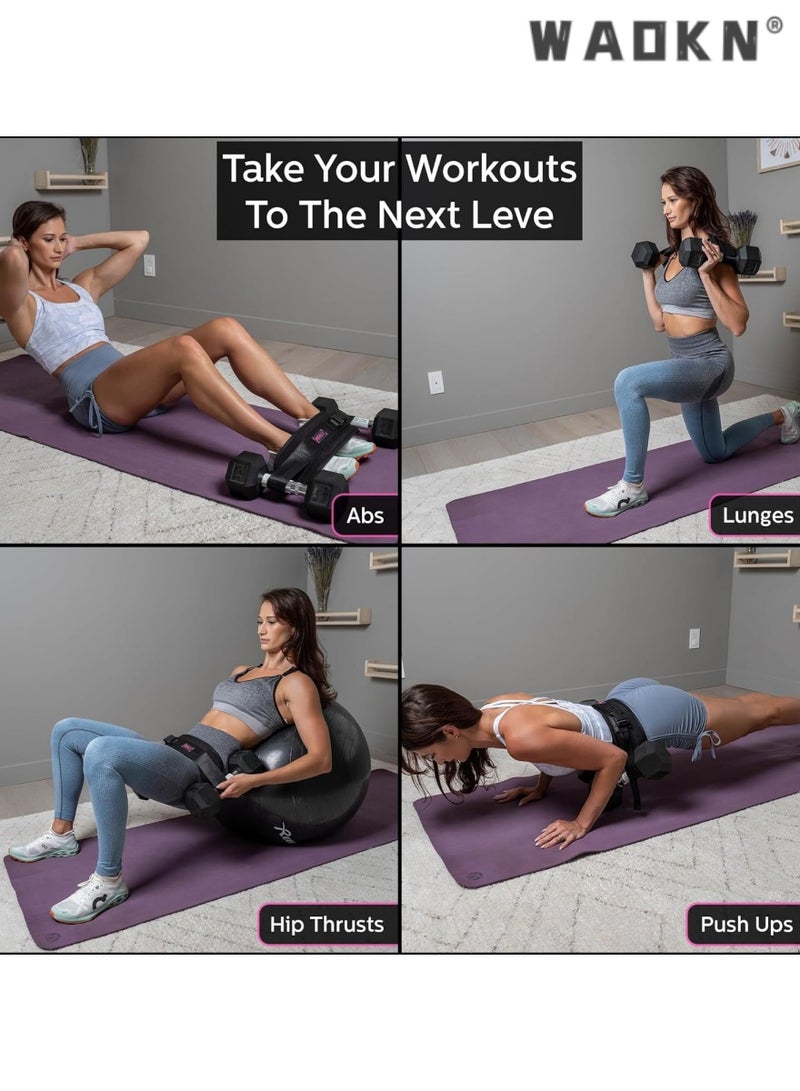WAOKN Premium Hip Thrust Belt for Weighted Glute Bridgek,Ideal for Home Fitness, Aerobics, and Strength Training, Enhance Your Workout with Comfortable Padding, Secure Fit, and Easy Setup  - Image 2