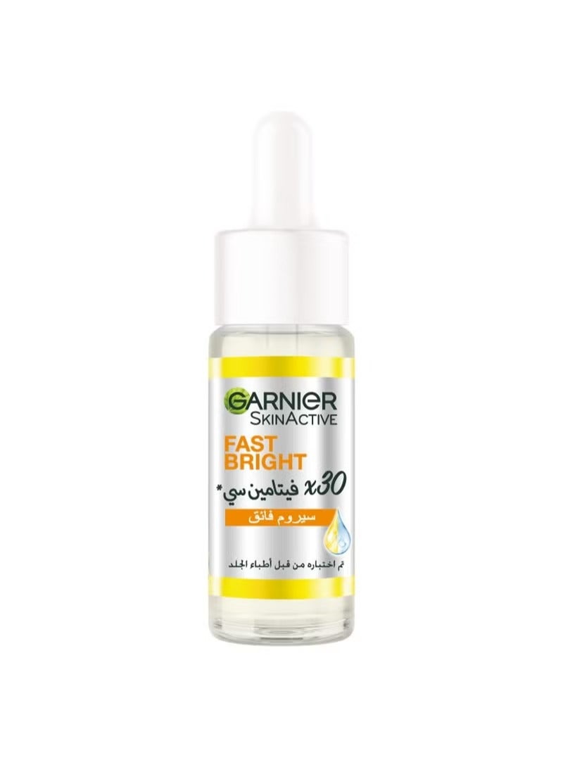 garnier SkinActive Fast Bright 30x Vitamin C & Niacinamide Serum 15ml  - Image 1