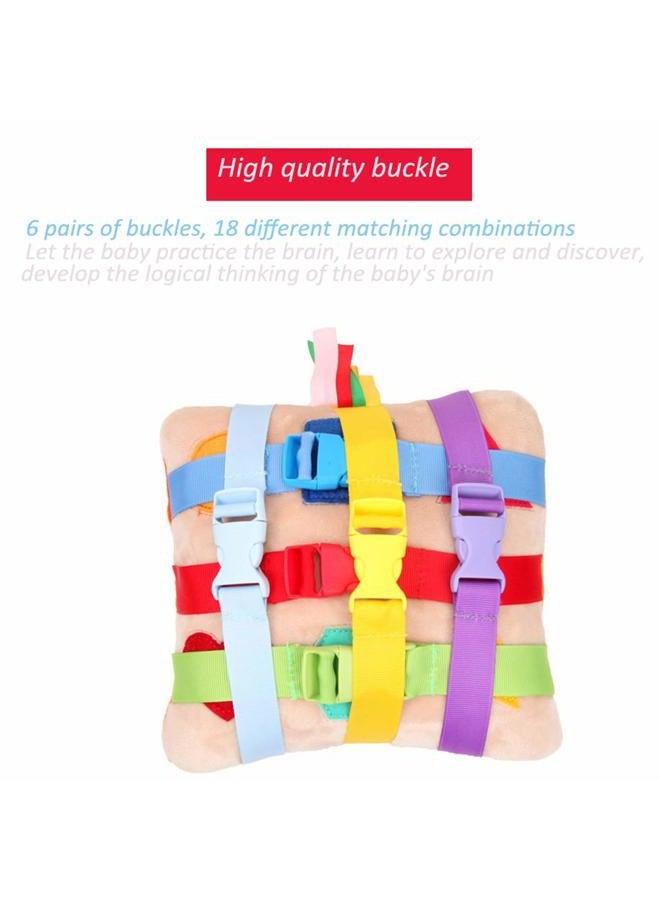 Liyic Buckle Toy - Toddler Early Learning Basic Life Skills Children's Plush Travel Activity.Game, Children, Baby Toddler Educational Learning, Game, Buckle, Plush Soft Travel Toy, - Image 5