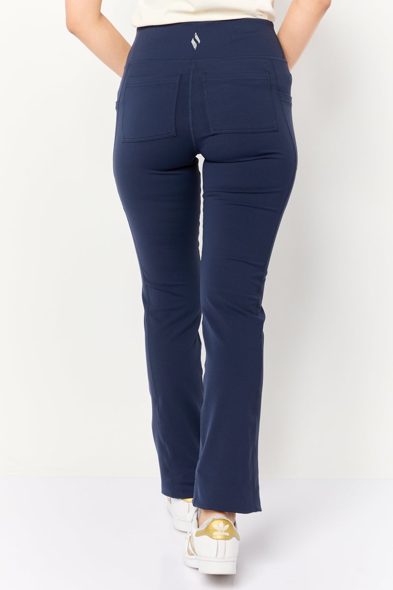 SKECHERS Women Sportswear Fit Walking Pants, Navy - Image 4