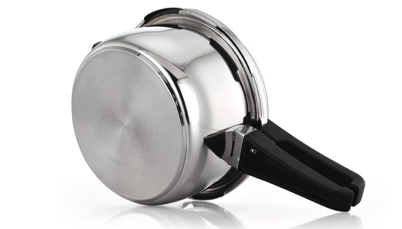 Praylady Stainless Steel Pressure Cooker With Outer Lid Induction Compatible Pressure Cooker Cooker Capacity 3 Litre Silver - Image 3