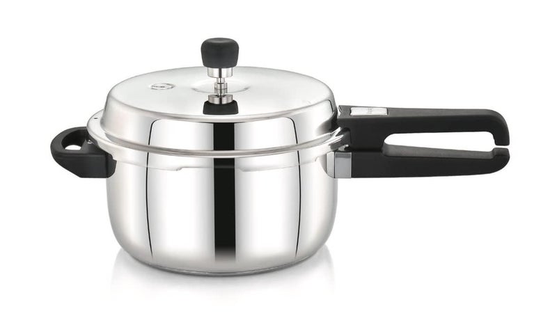 Praylady Stainless Steel Pressure Cooker With Outer Lid Induction Compatible Pressure Cooker Cooker Capacity 3 Litre Silver - Image 1