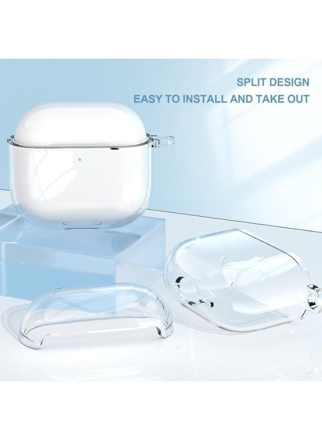 Clear Soft TPU Case for AirPods 4th Generation (2024) – Anti-Yellowing Protective Cover with Lanyard, [Front LED Visible], Shockproof Slim Case Compatible with Wireless Charging - Image 5