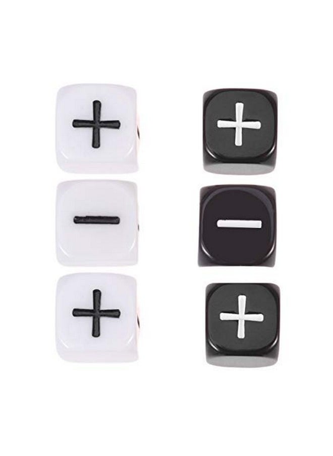 Toyvian Toyvian Teacher Dice Set Math Operation Calculation Dice Minus Sign Plus Sign Dice Toys for Kids Classroom Teaching Supplies Bar Game Prop 6pcs  - Image 1