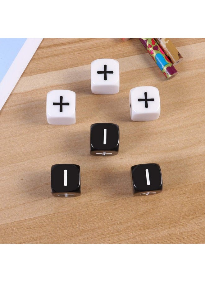 Toyvian Toyvian Teacher Dice Set Math Operation Calculation Dice Minus Sign Plus Sign Dice Toys for Kids Classroom Teaching Supplies Bar Game Prop 6pcs  - Image 5