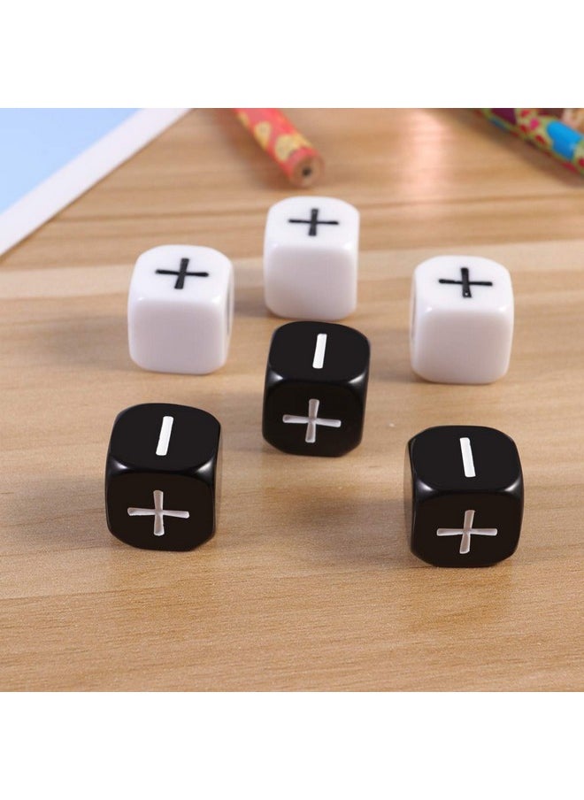 Toyvian Toyvian Teacher Dice Set Math Operation Calculation Dice Minus Sign Plus Sign Dice Toys for Kids Classroom Teaching Supplies Bar Game Prop 6pcs  - Image 4