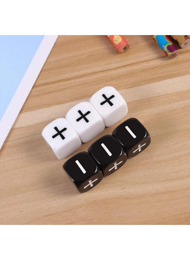 Toyvian Toyvian Teacher Dice Set Math Operation Calculation Dice Minus Sign Plus Sign Dice Toys for Kids Classroom Teaching Supplies Bar Game Prop 6pcs  - Image 3