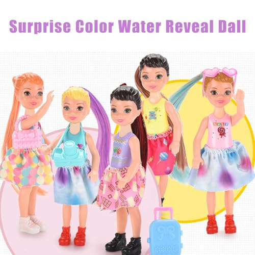 squishy Colour Reveal Doll, Water Doll with Color Changing Features, Fun Interactive Play Set for Kids, Gift Toy for Birthday and Holidays - Image 2