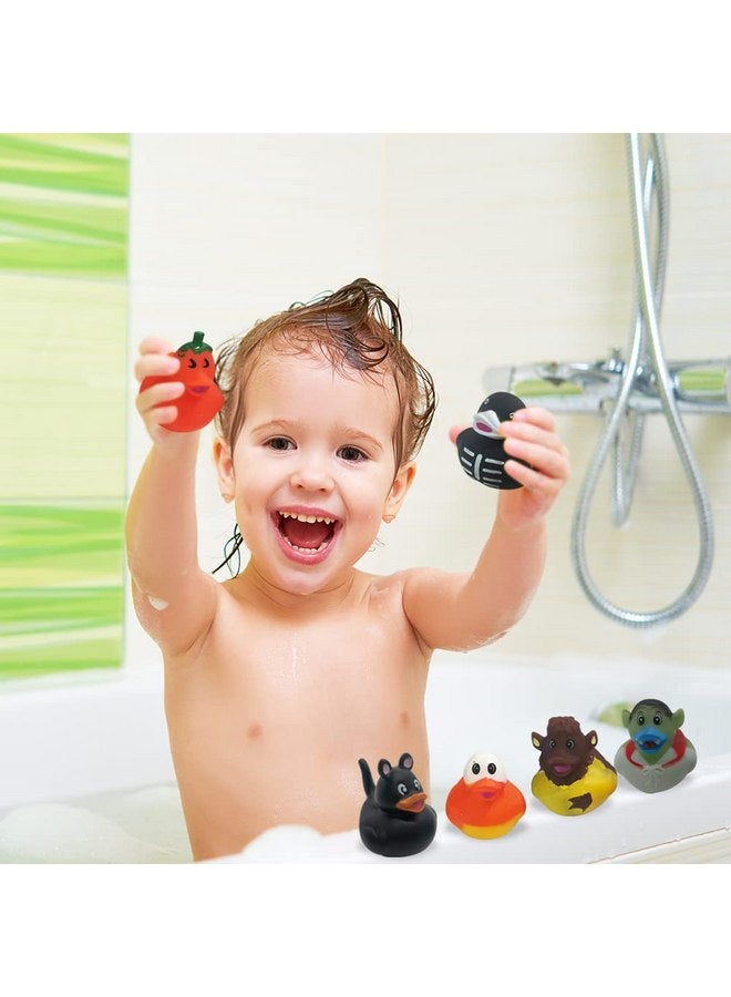 ArtCreativity Assorted Halloween Ducks for Jeeps (Pack of 12) - Variety of Mini Rubber Halloween Characters, Trick or Treat Supplies, Goodie Bag Fillers, Party Favors, Halloween Themed Bathtub Toys - Image 4