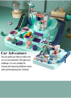 BAYBEE BAYBEE Adventure Race Track Car Toy, Big Race Tracks Car Toy Set for Kids, City Rescue Rail Car Race Track Interactive Learning for Toddler Infants, Educational Gift for Boys Girls age 3 4 5 6+ Years  - Image 2