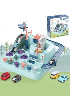BAYBEE BAYBEE Adventure Race Track Car Toy, Big Race Tracks Car Toy Set for Kids, City Rescue Rail Car Race Track Interactive Learning for Toddler Infants, Educational Gift for Boys Girls age 3 4 5 6+ Years  - Image 3