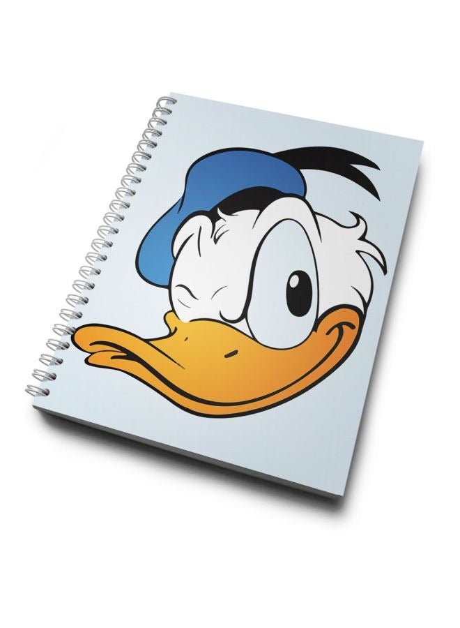 LIT Cartoon Network Donald Duck Printed Hardcover Spiral Notebook - Image 1