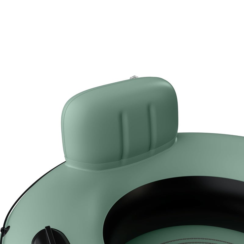 Retrospec Siesta Float 48" Inflatable River Tube | Heavy-Duty Water Float w/Backrest & Cup Holders | 300 lbs | Repair Kit | Pool, Lake & River - Image 5