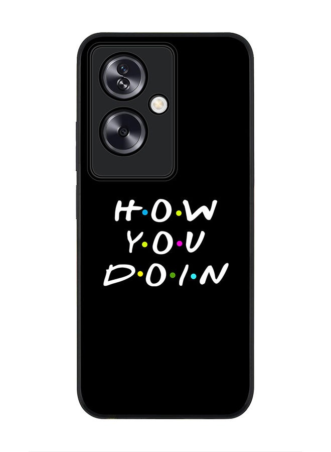 Stylizedd Rugged Black Edge Case for OnePlus Nord N30 SE, Slim fit Soft Case Flexible Rubber Edges Anti Drop TPU Gel Thin Cover - How you doin - Image 1