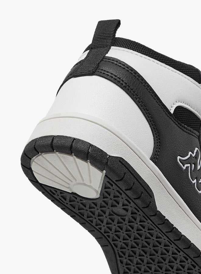 Kappa Boys' Panelled High Top Lace-Up Sneakers with Pull Tabs - Image 5