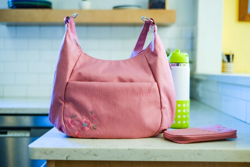HAIKU Amble Hobo Bag with Removable Shoulder Strap and Adjustable Crossbody Strap, Cherry Blossom - Image 3