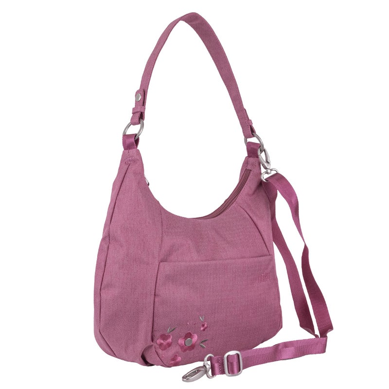 HAIKU Amble Hobo Bag with Removable Shoulder Strap and Adjustable Crossbody Strap, Cherry Blossom - Image 2
