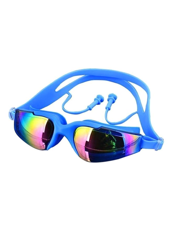 نظارات واقية للسباحة والحماية من الأشعة فوق البنفسجية مع سدادات أذن