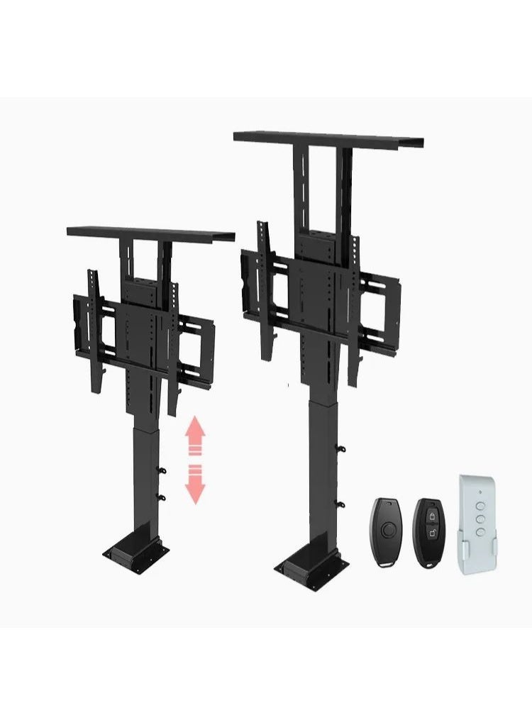 BEETEC Motorized Hidden TV Lift for 32" to 65" Flat Panel TVs, Up to 60kg Load Capacity, VESA 600x400mm, Remote Control, Height Adjustable, Black | TF-TL710 - Image 4