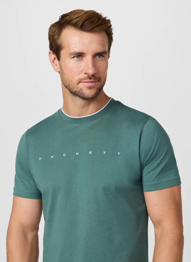 Hackett  Classic Fit Short Sleeve Branded T-Shirt for Men | Best Price UAE