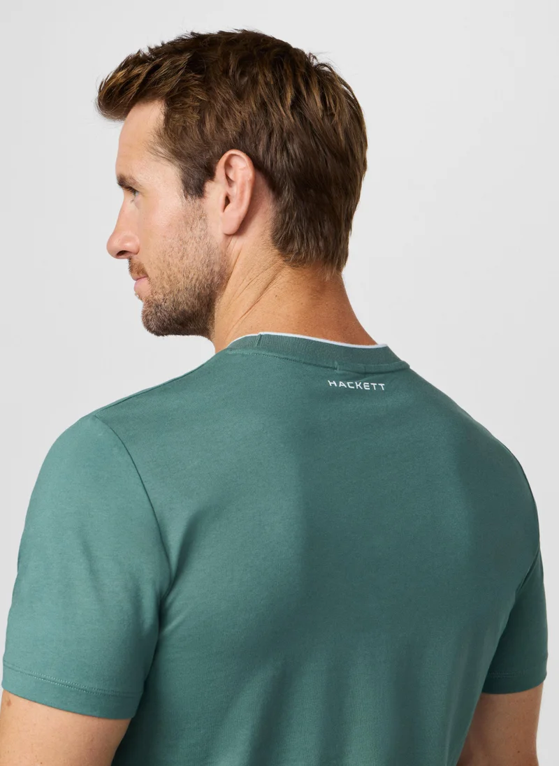 Hackett  Classic Fit Short Sleeve Branded T-Shirt for Men | Best Price UAE