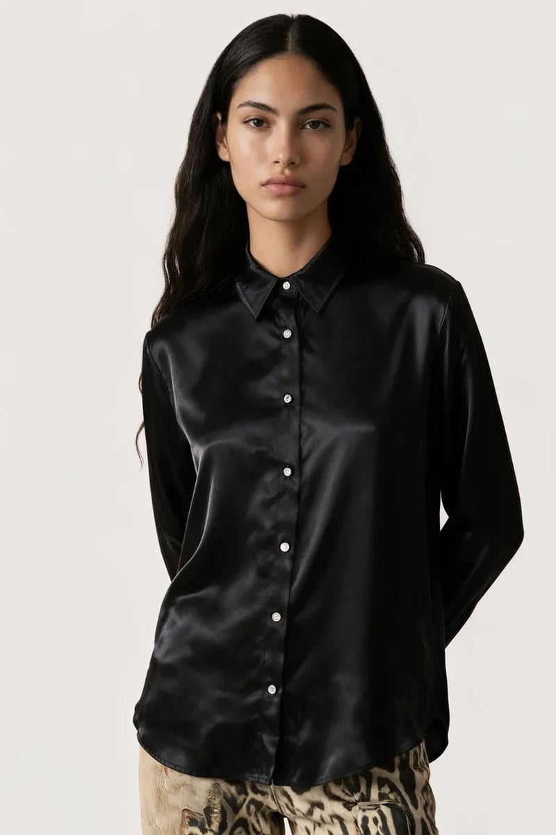 Jennyfer Women's Solid Woven Shirt-Collar T-Shirt - Image 4