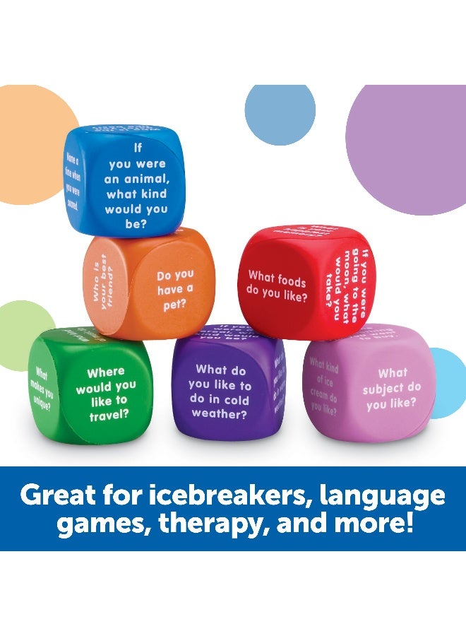 Learning Resources Conversation Cubes, Fun & Engaging Speaking And Listening Activity, Set Of 6, Learning Resources - Image 3