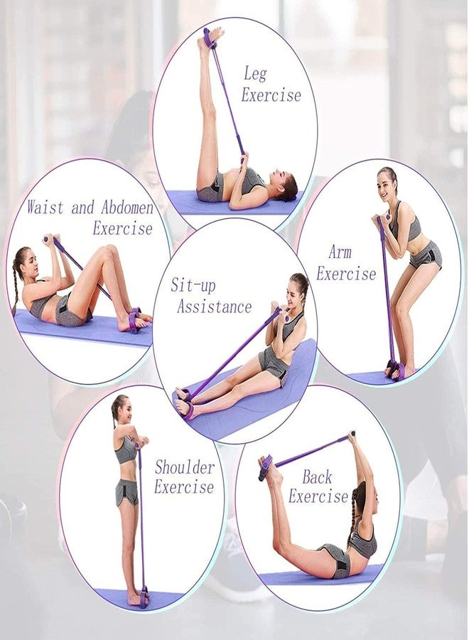 GHANU 4 Tubes Fitness Resistance Band Latex Pedal Exerciser Sit-up Pull Rope Expander Elastic Bands Fitness Equipment - Image 2