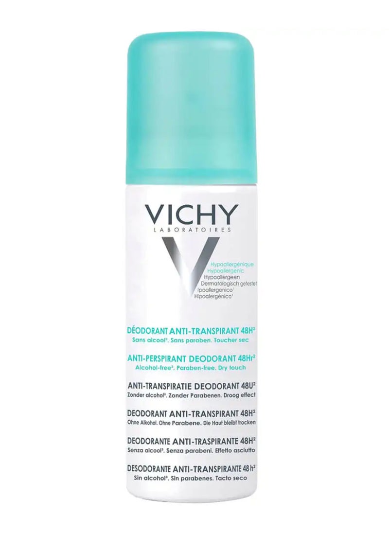 VICHY 48 Hour No Marks Anti-Perspirant Spray Deodorant 125ml - Image 1