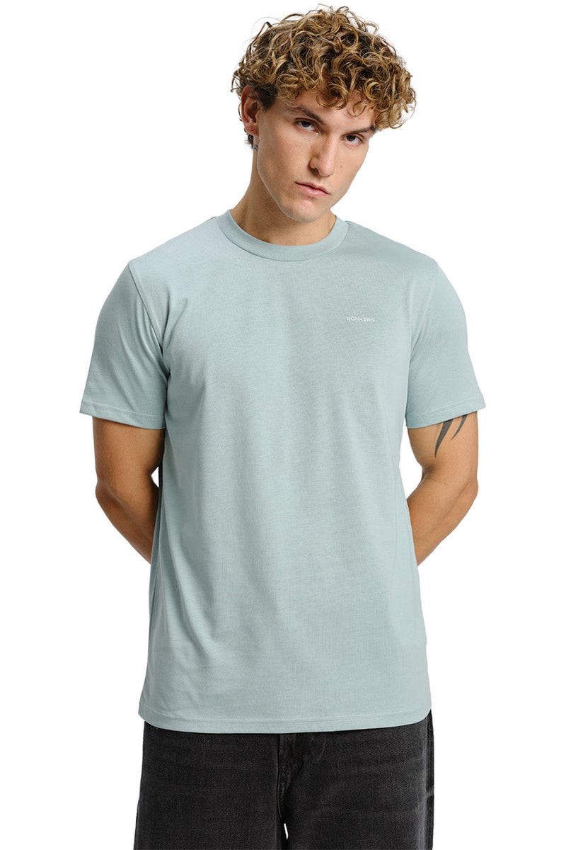 Bonkers Corner Sage Green Supima Regular Fit T-shirt - Image 1
