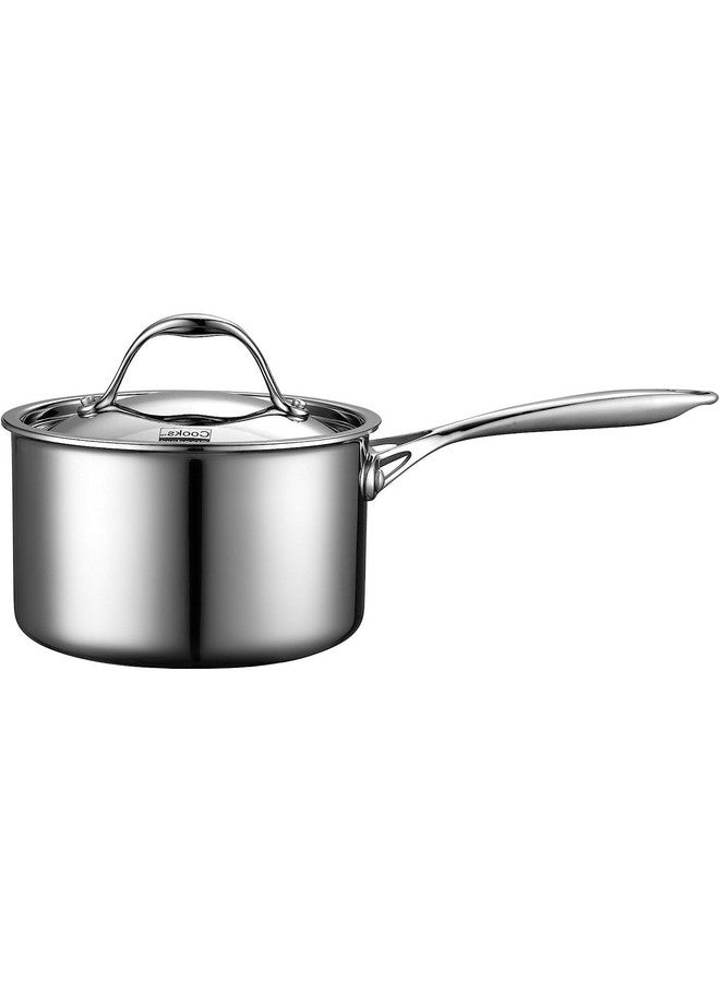 Cooks Standard قدر صلصة متعدد الطبقات من كوكستاندرد، 3 كوارت، فضي - Image 1